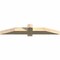 Ekena Millwork Eugene Rough Sawn Timber Gable Bracket, Douglas Fir, 48"W x 8"H x 4"D x 4"F, 4/12 Pitch GBW048X08X0404EUG00RDF - alternate 5